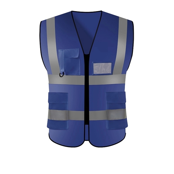 Safety Vest Reflective Strips Of High Visibilit With Pocket - Safety Vest Reflective Strips Of High Visibilit With Pocket - Image 2 of 2