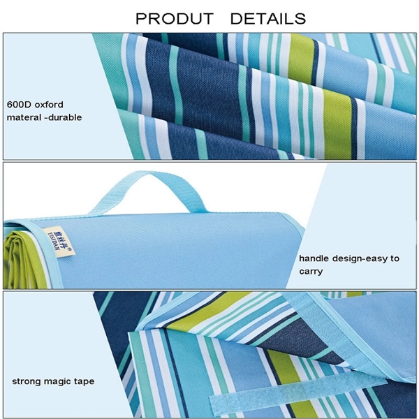 Large Picnic Blanket Water-Resistant Handy Mat Tote - Large Picnic Blanket Water-Resistant Handy Mat Tote - Image 1 of 3
