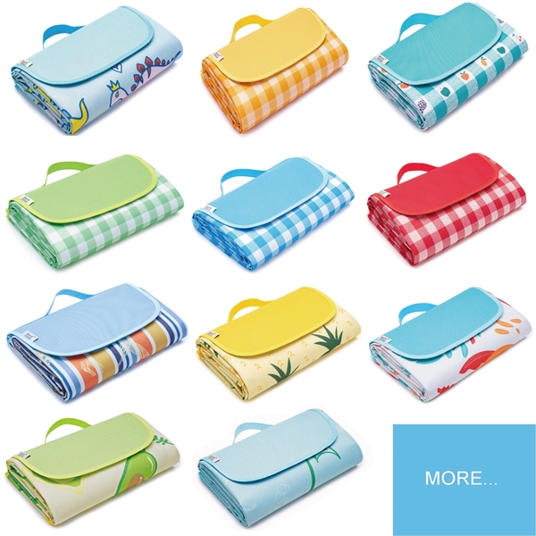 Large Picnic Blanket Water-Resistant Handy Mat Tote - Large Picnic Blanket Water-Resistant Handy Mat Tote - Image 2 of 3