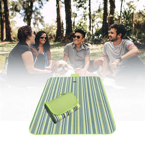 Large Picnic Blanket Water-Resistant Handy Mat Tote - Large Picnic Blanket Water-Resistant Handy Mat Tote - Image 3 of 3