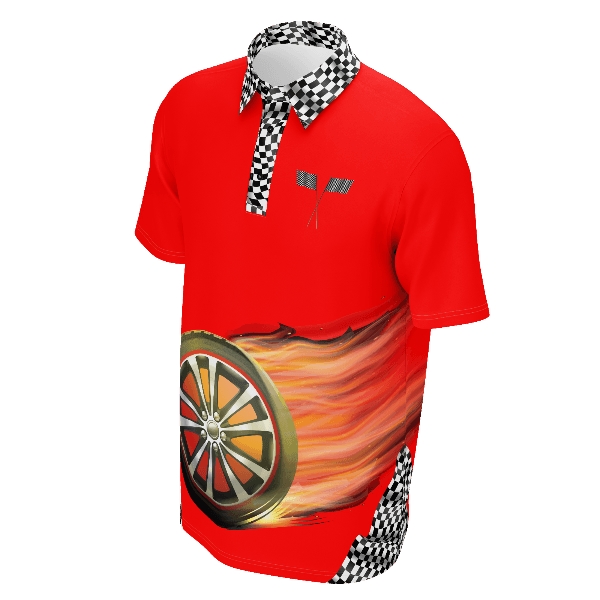 Men's Polo Shirt. Fully Custom Sublimated - Men's Polo Shirt. Fully Custom Sublimated - Image 1 of 14