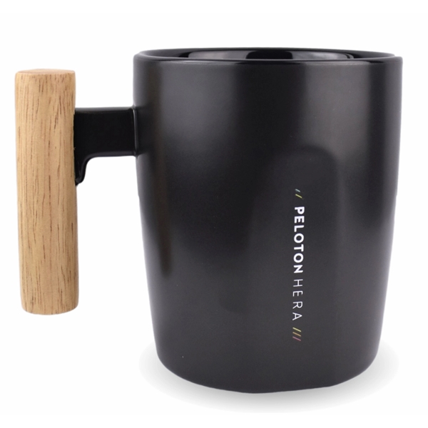 Ceramic 12oz Mug with Bamboo Lid - Ceramic 12oz Mug with Bamboo Lid - Image 1 of 6