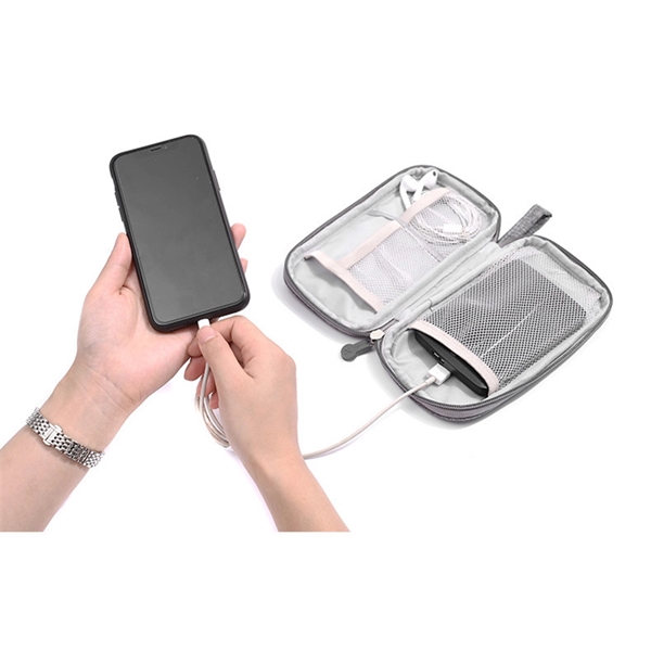 Water Resistant Organizer Travel Cable Accessories Bag - Water Resistant Organizer Travel Cable Accessories Bag - Image 2 of 3