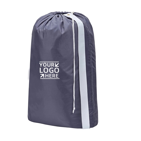 Nylon Laundry Bag with Strap - Nylon Laundry Bag with Strap - Image 0 of 4