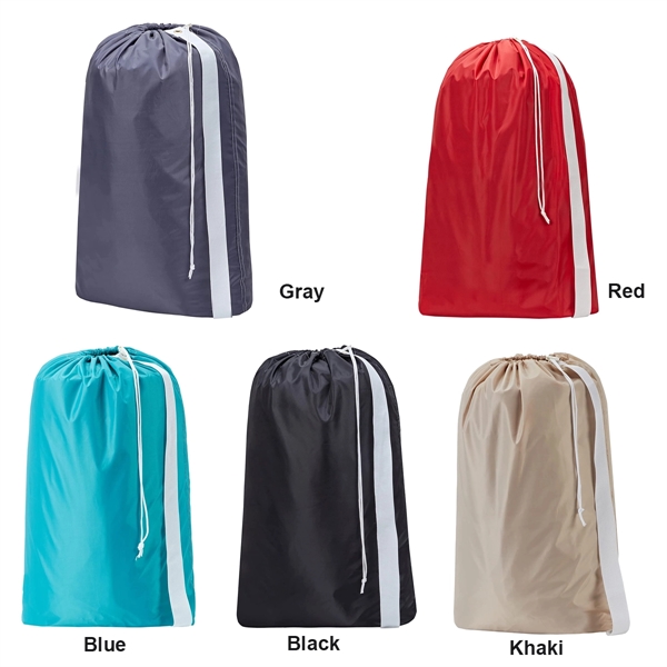 Nylon Laundry Bag with Strap - Nylon Laundry Bag with Strap - Image 1 of 4
