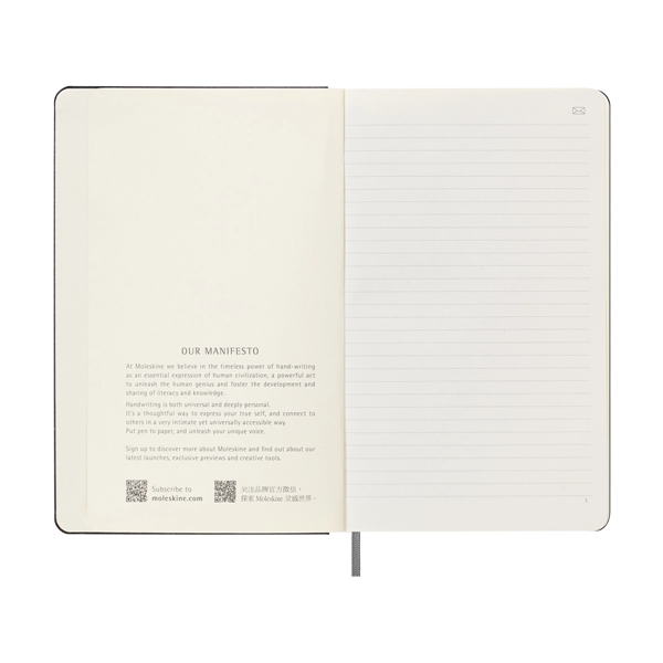 Moleskine® Hard Cover Ruled Large Smart Notebook - Moleskine® Hard Cover Ruled Large Smart Notebook - Image 3 of 6
