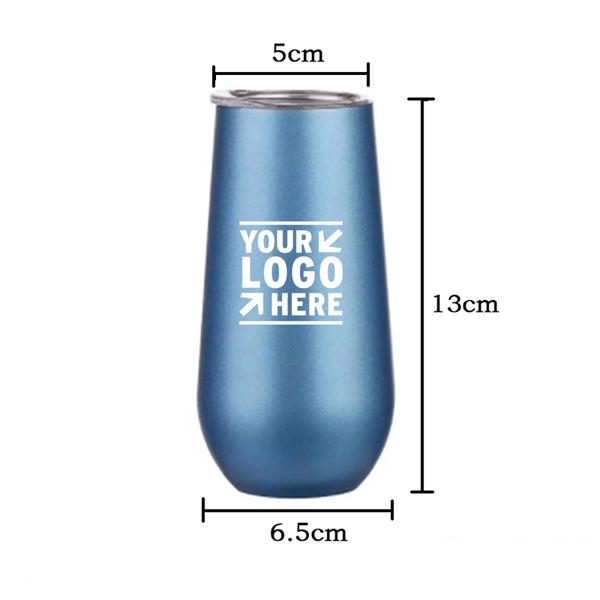 6Oz Stainless Steel Vacuum Insulated Wine Tumbler - 6Oz Stainless Steel Vacuum Insulated Wine Tumbler - Image 4 of 4