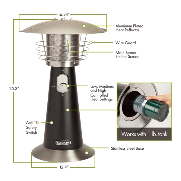 Cuisinart Outdoors® Tabletop Patio Heater - Cuisinart Outdoors® Tabletop Patio Heater - Image 1 of 10