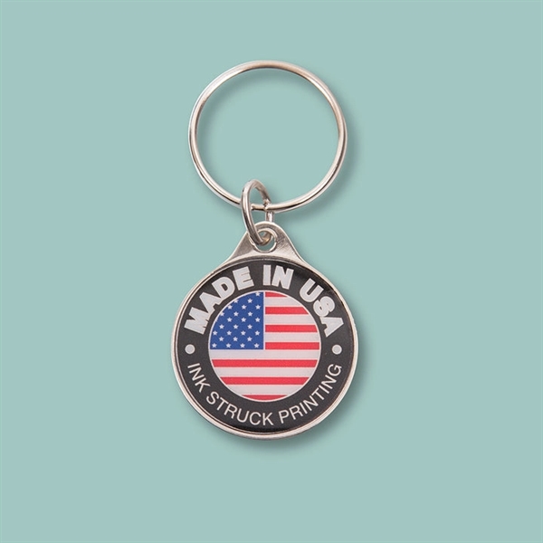 USA Made Dimensional Print Keychains - USA Made Dimensional Print Keychains - Image 0 of 4