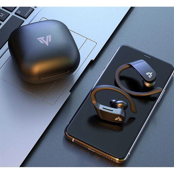 Wireless Sport Earbuds with Antimicrobial Additive - Wireless Sport Earbuds with Antimicrobial Additive - Image 1 of 3