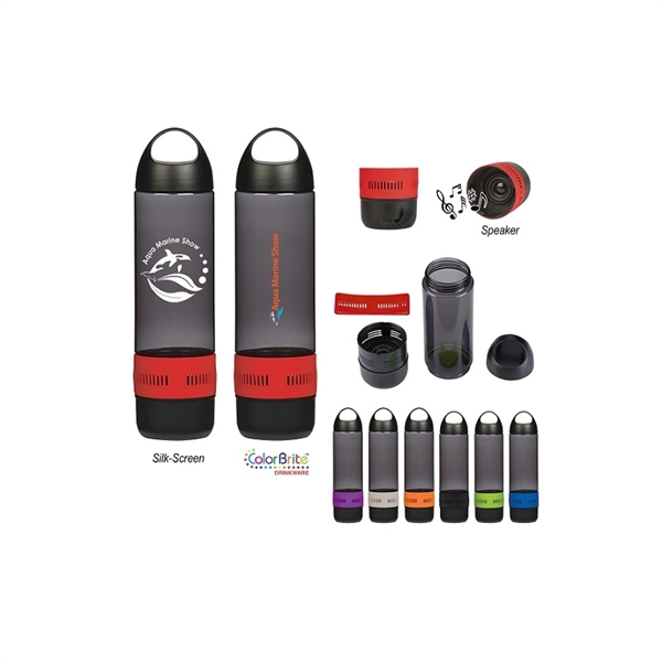 Water Bottle with Wireless Speaker - Water Bottle with Wireless Speaker - Image 1 of 2