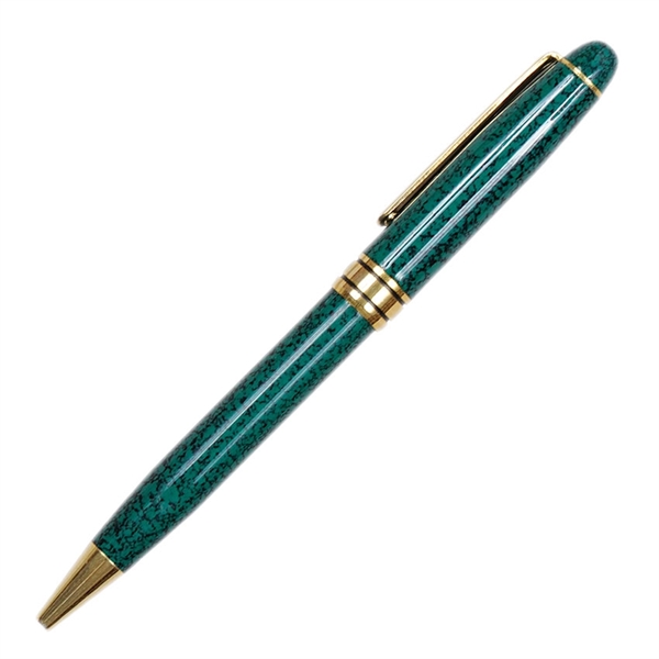 Danish-III Luxury Ballpoint Pen with Gold Accents - Danish-III Luxury Ballpoint Pen with Gold Accents - Image 0 of 2