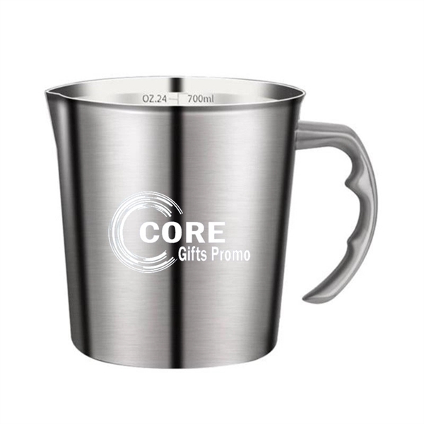 304 Thick Stainless Steel Measuring Cup With Scale - 304 Thick Stainless Steel Measuring Cup With Scale - Image 0 of 1