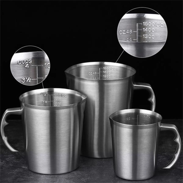 304 Thick Stainless Steel Measuring Cup With Scale - 304 Thick Stainless Steel Measuring Cup With Scale - Image 1 of 1