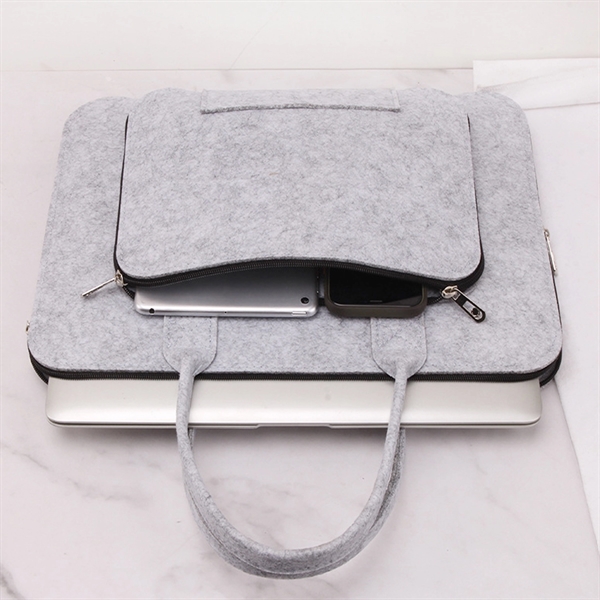 15.6" Felt Laptop Bag Briefcase Sleeve - 15.6" Felt Laptop Bag Briefcase Sleeve - Image 1 of 3