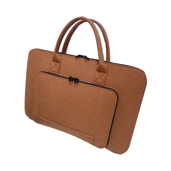 15.6" Felt Laptop Bag Briefcase Sleeve - 15.6" Felt Laptop Bag Briefcase Sleeve - Image 3 of 3