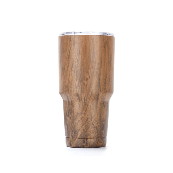 30 Oz Stainless Steel Wood Grain Tumbler - 30 Oz Stainless Steel Wood Grain Tumbler - Image 1 of 1