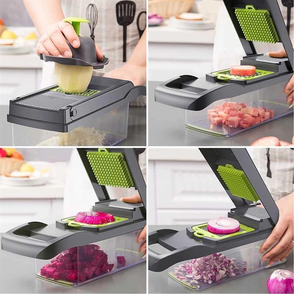 All In 1 Vegetable Choper Slicer For Kitchen Cutter - All In 1 Vegetable Choper Slicer For Kitchen Cutter - Image 1 of 4