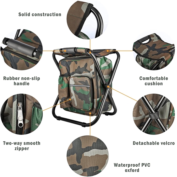 Camping Chair Backpack Cooler Bag - Camping Chair Backpack Cooler Bag - Image 3 of 3