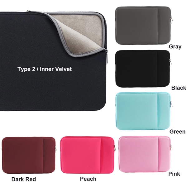Laptop Sleeve Bag with Pocket - Laptop Sleeve Bag with Pocket - Image 2 of 3