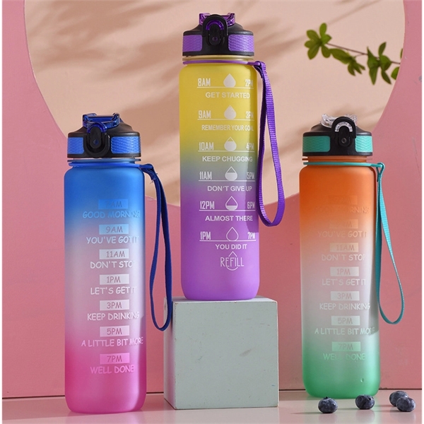 32Oz Motivational Bottle With Time Mark - 32Oz Motivational Bottle With Time Mark - Image 4 of 4