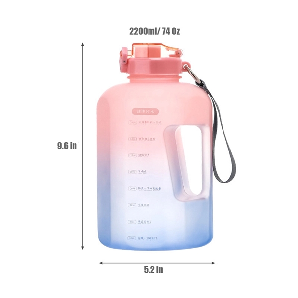 Large Capacity Water Jug With Straw For Summer 74Oz - Large Capacity Water Jug With Straw For Summer 74Oz - Image 1 of 3
