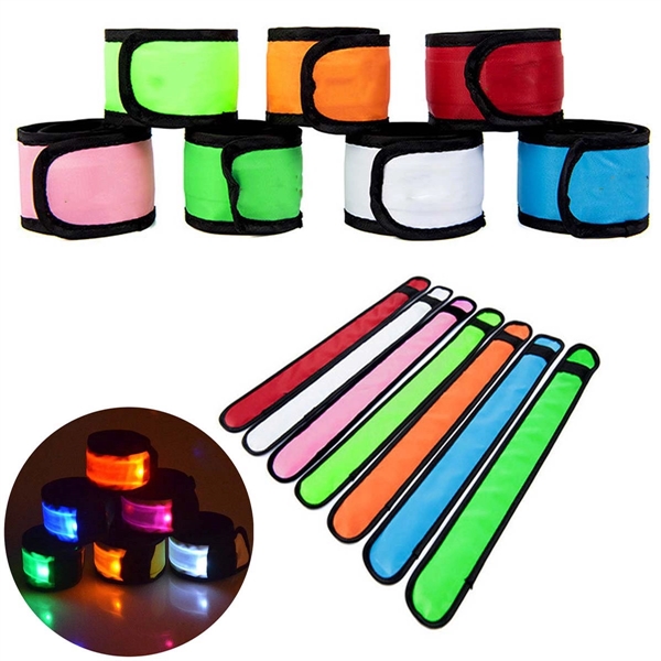 Led Flashing Party Slap Bracelet Including Insulating Sheet - Led Flashing Party Slap Bracelet Including Insulating Sheet - Image 0 of 2
