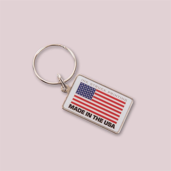 USA Made Dimensional Print Keychains - USA Made Dimensional Print Keychains - Image 2 of 4
