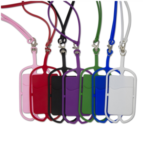Silicone Neck Strap Cell Phone Lanyard - Silicone Neck Strap Cell Phone Lanyard - Image 2 of 2
