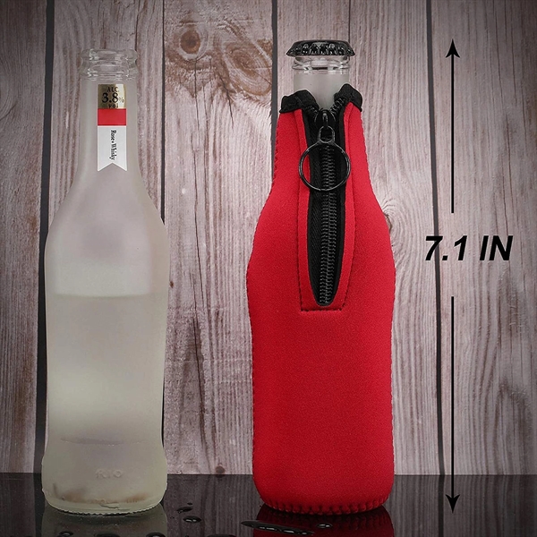 Neoprene Beer Bottle Cover - Neoprene Beer Bottle Cover - Image 6 of 9