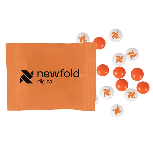 1/2oz. Full Color DigiBag with Imprinted Chocolate Buttons