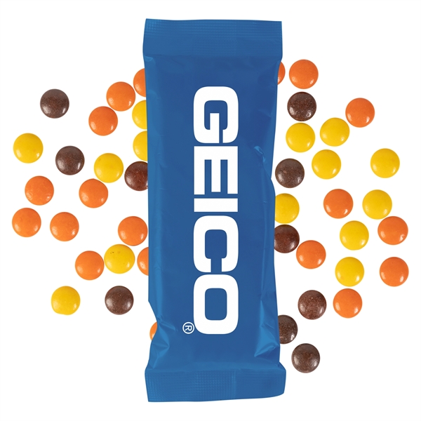 Full Color Tube DigiBags Filled with Reese's Pieces Candy