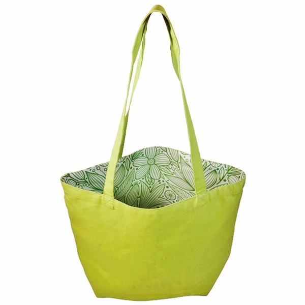 Reversible Colored Cotton Canvas Tote Bag - Reversible Colored Cotton Canvas Tote Bag - Image 15 of 21