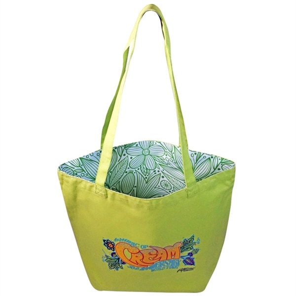 Reversible Colored Cotton Canvas Tote Bag - Reversible Colored Cotton Canvas Tote Bag - Image 17 of 21