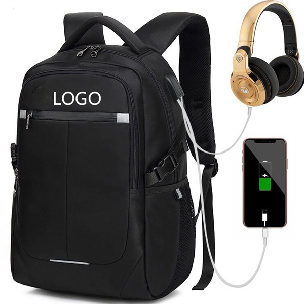 Travel Backpack With Usb Charging Port - Travel Backpack With Usb Charging Port - Image 1 of 4