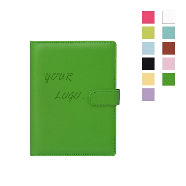 PU Leather Macarone Color Loose-leaf Notebook - PU Leather Macarone Color Loose-leaf Notebook - Image 0 of 2