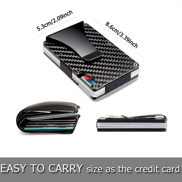 Slim Minimalist RFID Blocking Metal Wallets - Slim Minimalist RFID Blocking Metal Wallets - Image 2 of 4