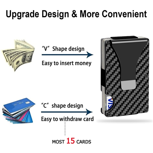 Slim Minimalist RFID Blocking Metal Wallets - Slim Minimalist RFID Blocking Metal Wallets - Image 3 of 4