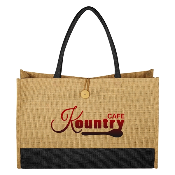 Jute Box Tote Bag - Jute Box Tote Bag - Image 2 of 6