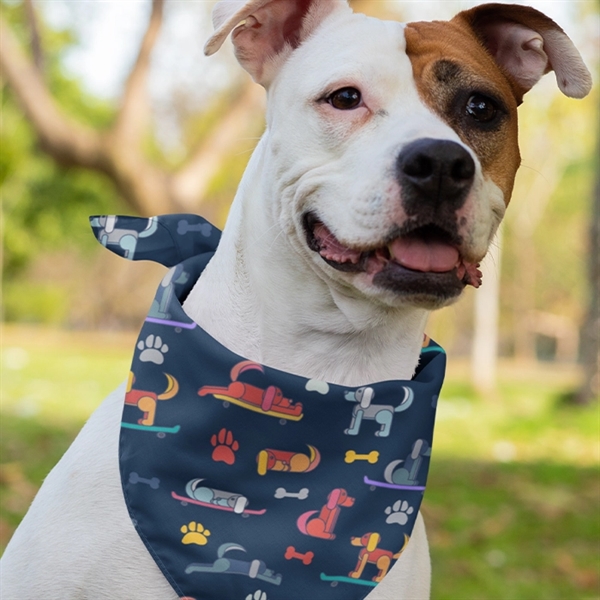 Pet Hemmed Bandana Full Color - Pet Hemmed Bandana Full Color - Image 1 of 2