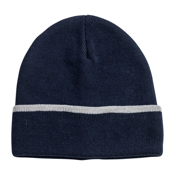 Edge Stripe Knit Beanie - Edge Stripe Knit Beanie - Image 14 of 14
