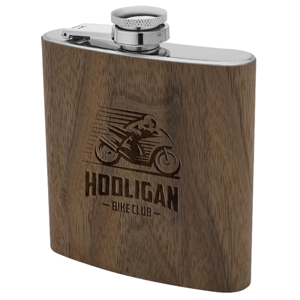 Niagara Cutlery™ 6 oz Wood Flask - Niagara Cutlery™ 6 oz Wood Flask - Image 0 of 0