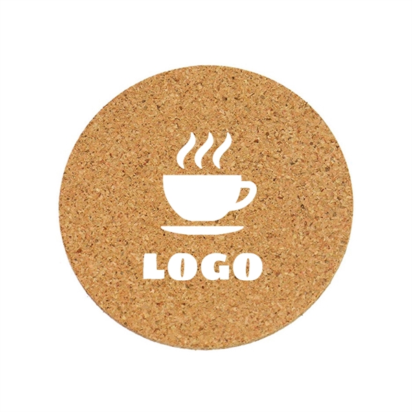 Round Absorbent Cork Coaster Set - Round Absorbent Cork Coaster Set - Image 0 of 0