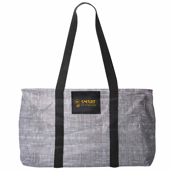 Bohemian Non-Woven Collapsible Tote Bag - Bohemian Non-Woven Collapsible Tote Bag - Image 1 of 10