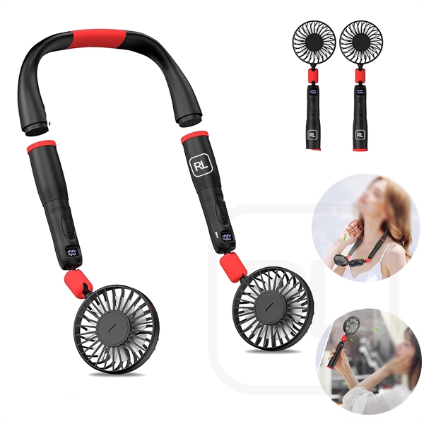 4000Mah 2 In 1 Neck And Handheld Fan - 4000Mah 2 In 1 Neck And Handheld Fan - Image 0 of 1