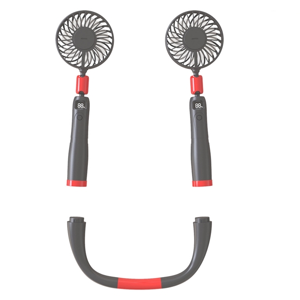 4000Mah 2 In 1 Neck And Handheld Fan - 4000Mah 2 In 1 Neck And Handheld Fan - Image 1 of 1