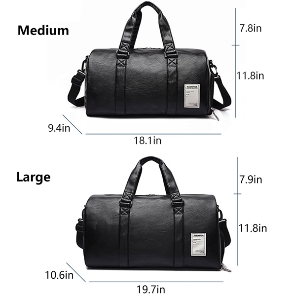 Leather Travel Duffel Bags - Leather Travel Duffel Bags - Image 4 of 5