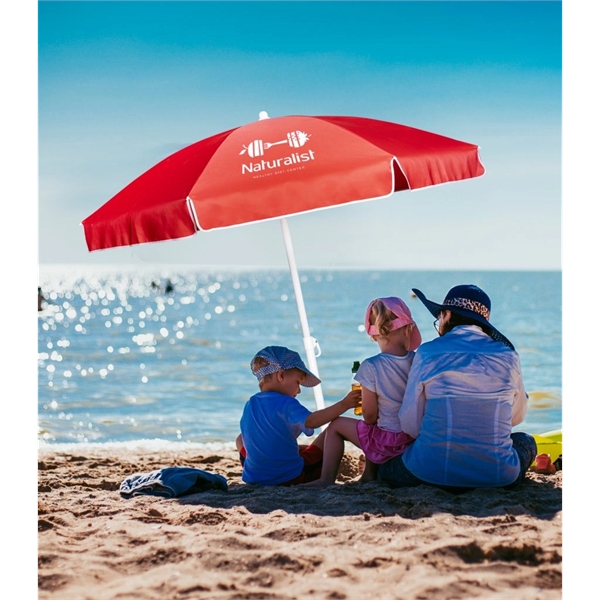 6' Deluxe Beach Umbrella - 6' Deluxe Beach Umbrella - Image 1 of 2