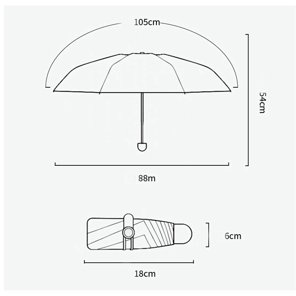 Super Pocket Mini Folding Umbrella - Super Pocket Mini Folding Umbrella - Image 1 of 4