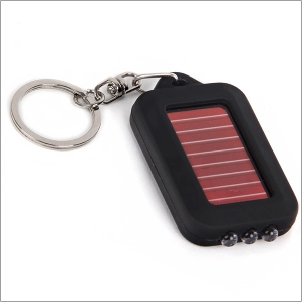 Solar Powered Led Flashlight Keychain - Solar Powered Led Flashlight Keychain - Image 2 of 4